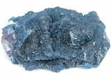 Blue, Cubic/Octahedral Fluorite on Quartz - Inner Mongolia #213858-2
